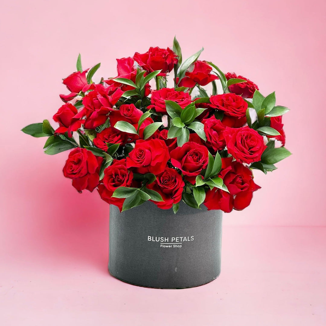 Res Rose Box Bouquet