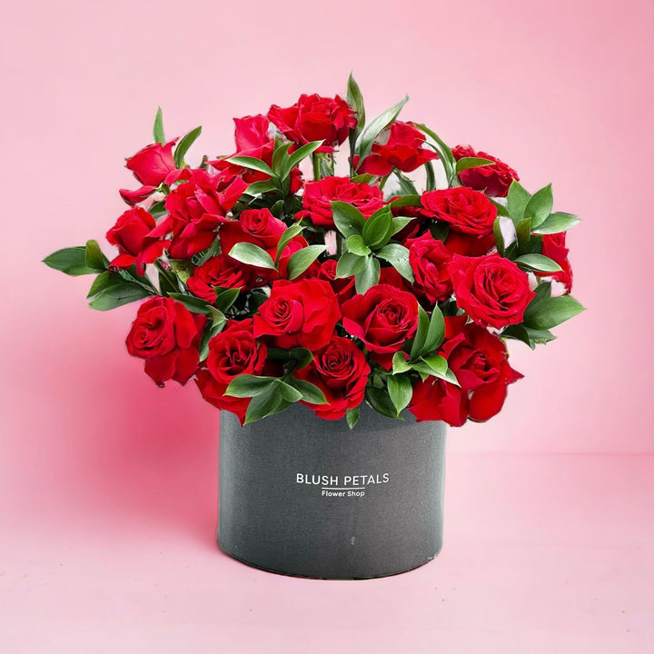 Res Rose Box Bouquet