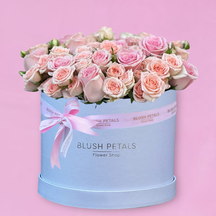 Pink Roses in Box