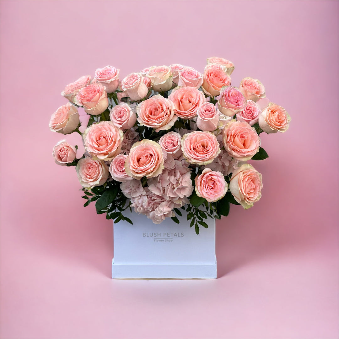 Ultimate Pink box bouquet 