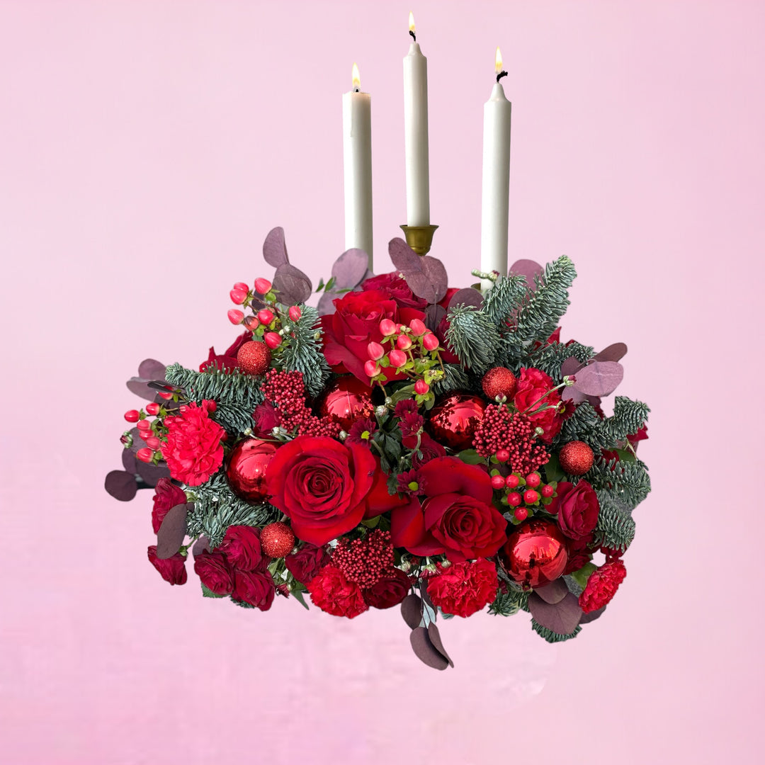 christmas flower centerpiece