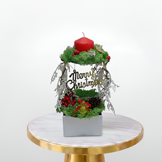 Evergreen Candle Stand