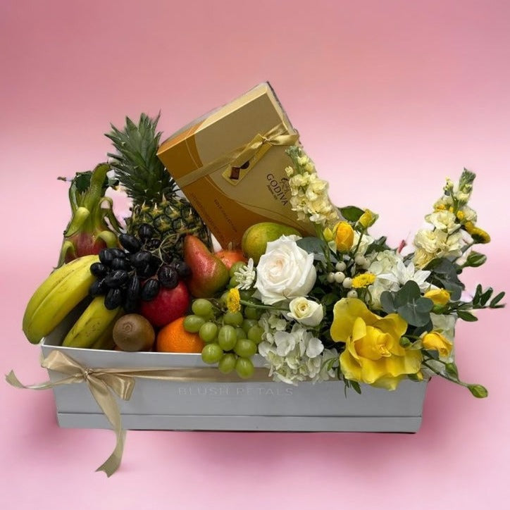 Flowers and Fruits Premium Gift Hamper