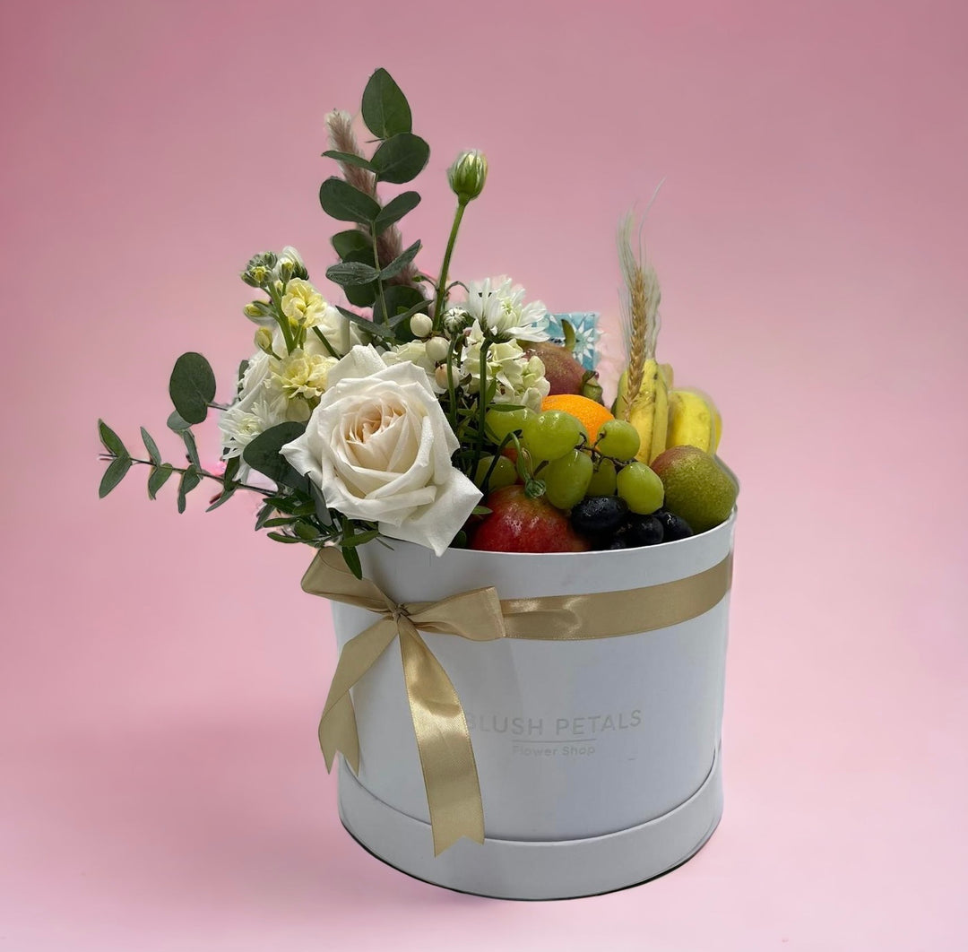 Flowers & Fruits Deluxe Gift Hamper