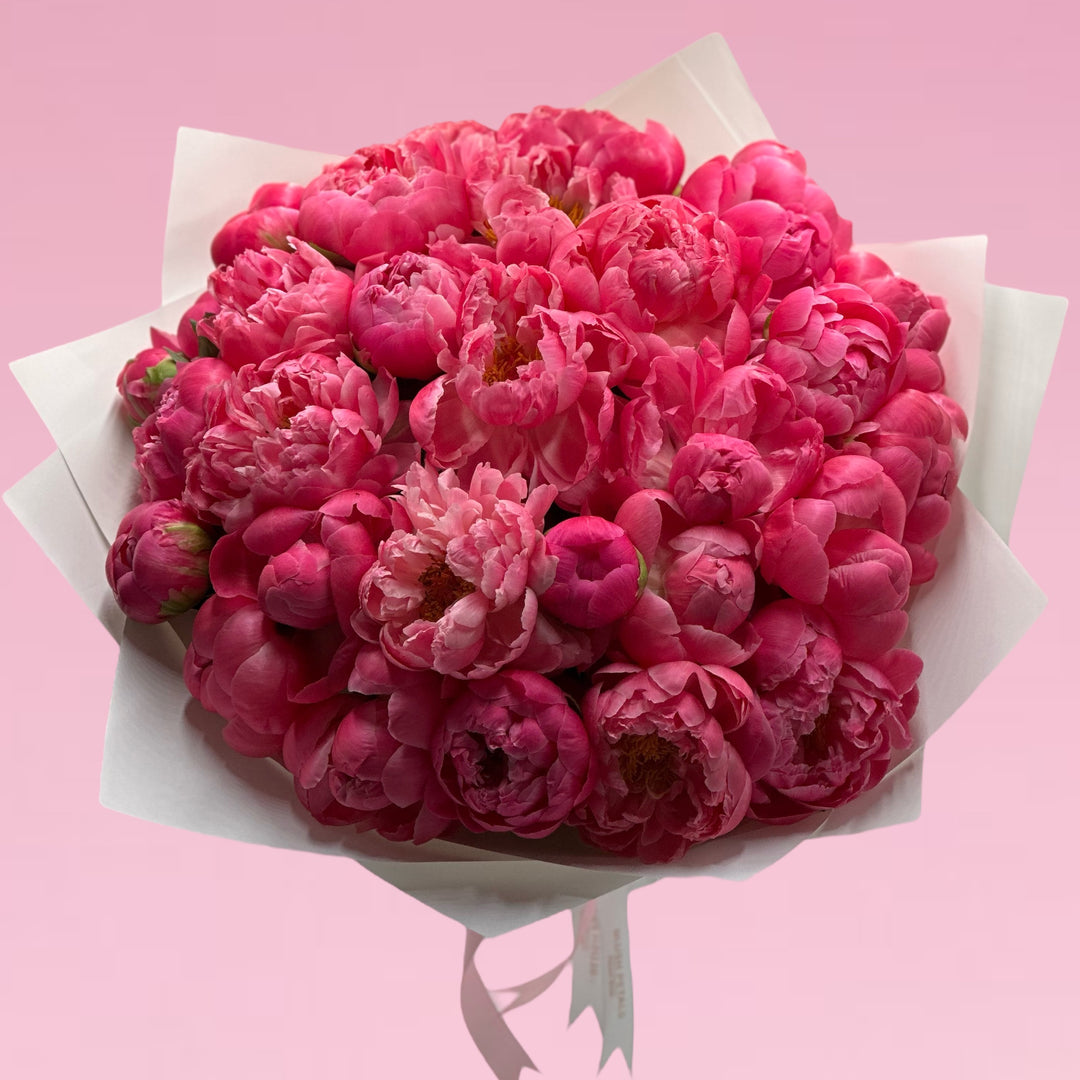 Hello Beautiful Pink peonies Flower Bouquet