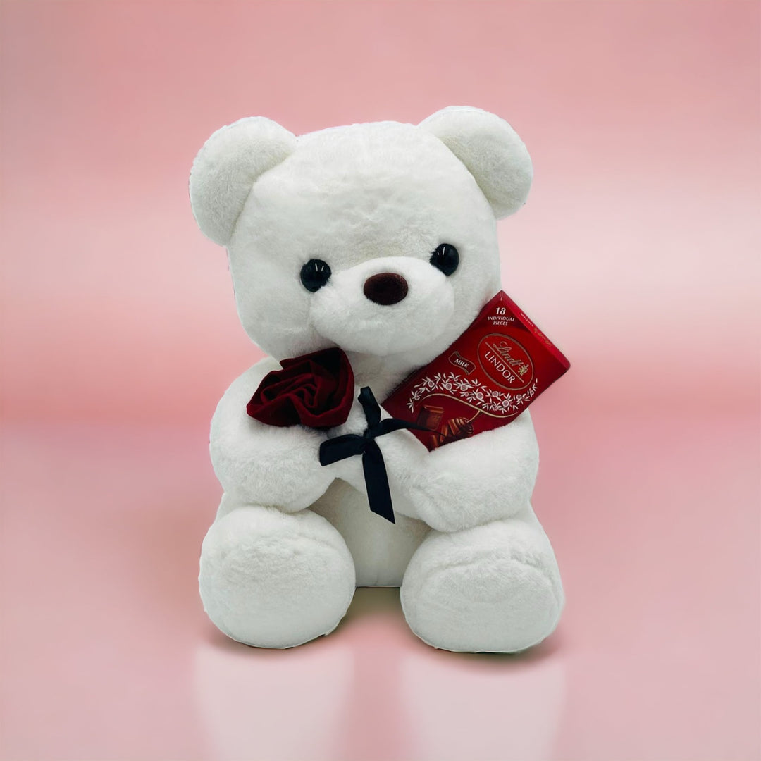 Teddy Bear with Complimentary Lindt Chocolate