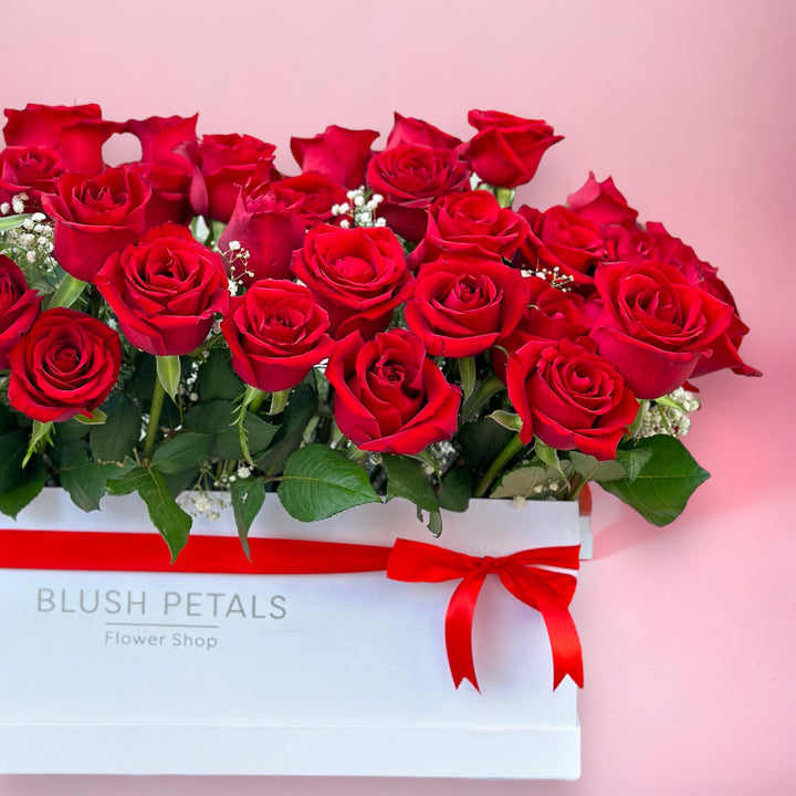 Rose box bouquet