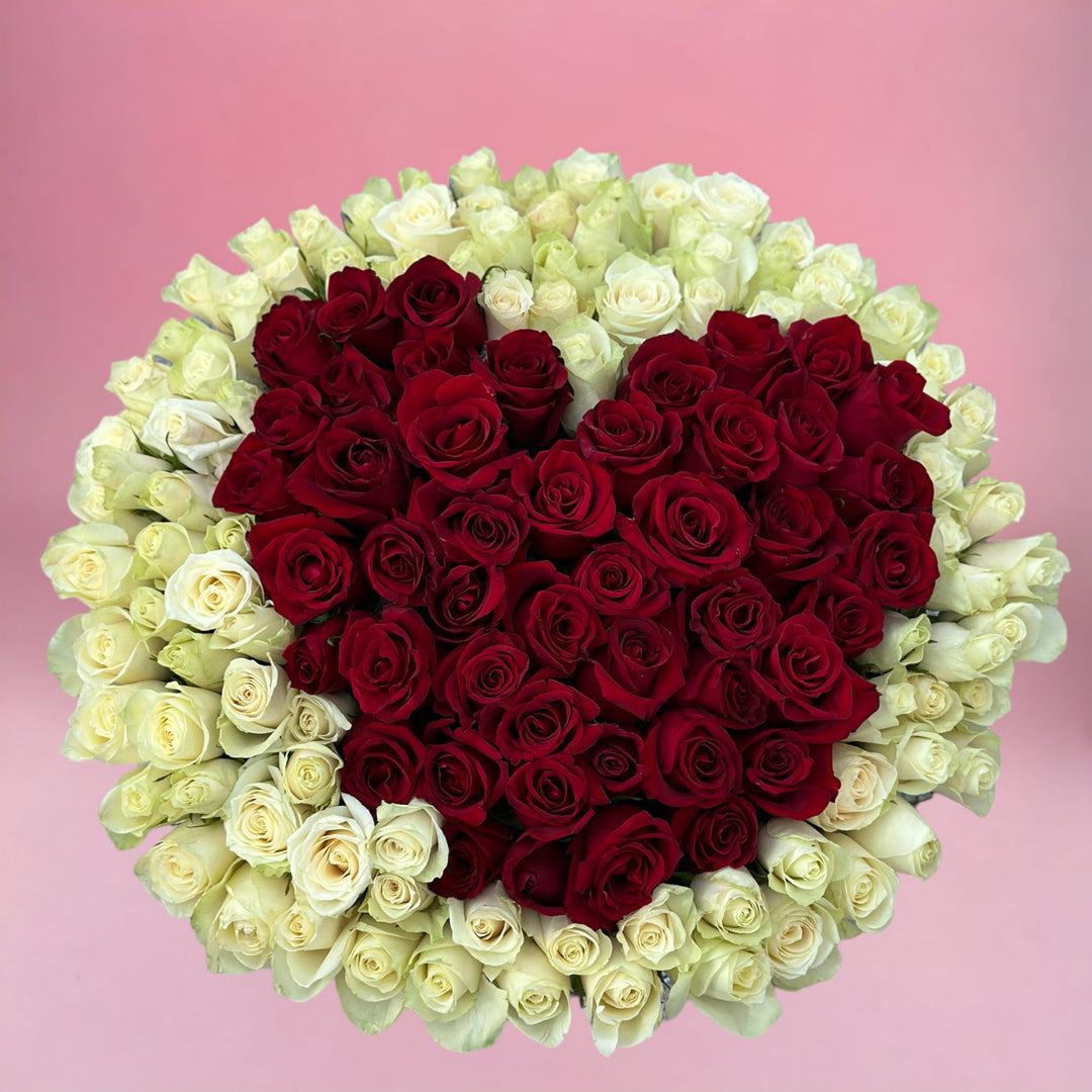 Valentine's day flower bouquet Dubai