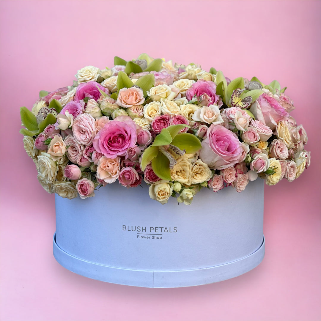 Enchantment Pink box bouquet 