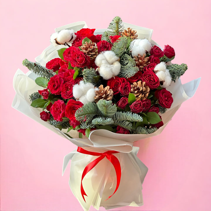 Sparkling Noel bouquet for Christmas
