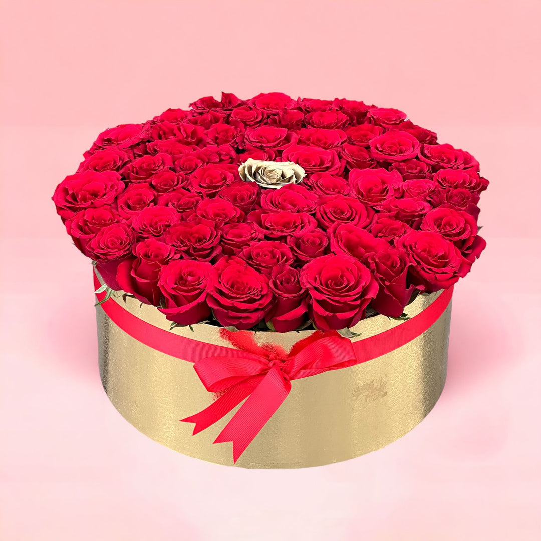 Passion Struck Valentine's red roses bouquet