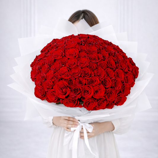 Grand Red Rose Statement Bouquet