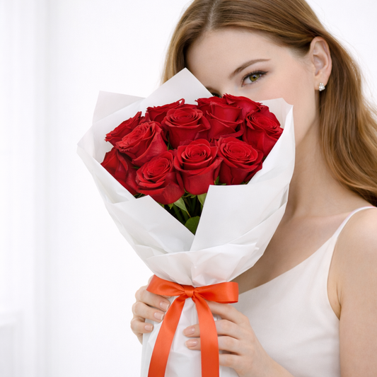 Classic Red Roses Bouquet