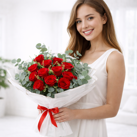Elegant Red Rose Bouquet