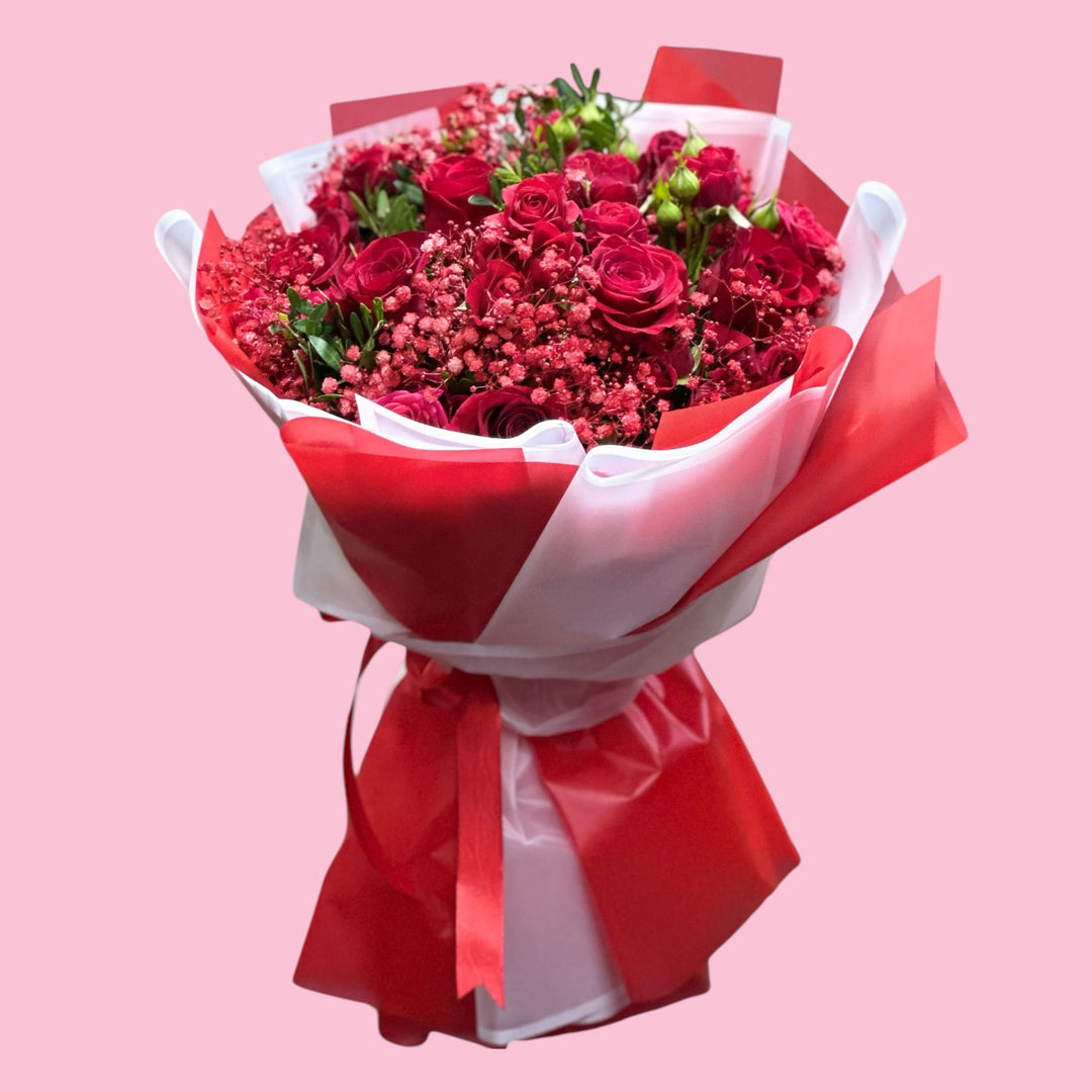 Buy red rose bouquet Dubai