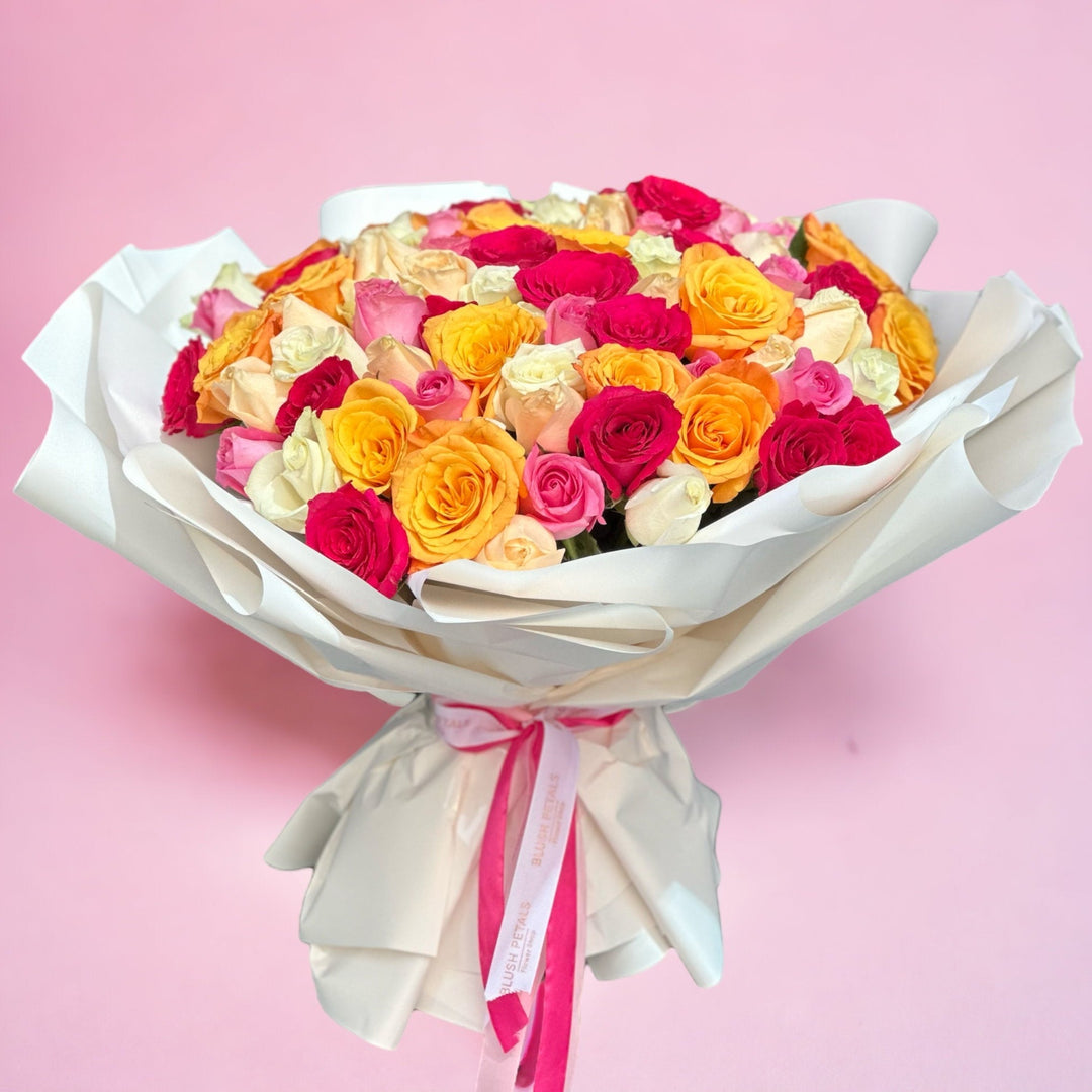 Mix color rose bouquet