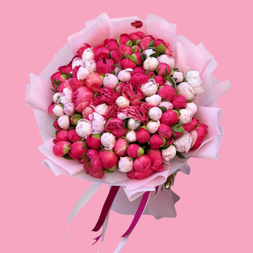 Order Peonies flower Bouquet Dubai