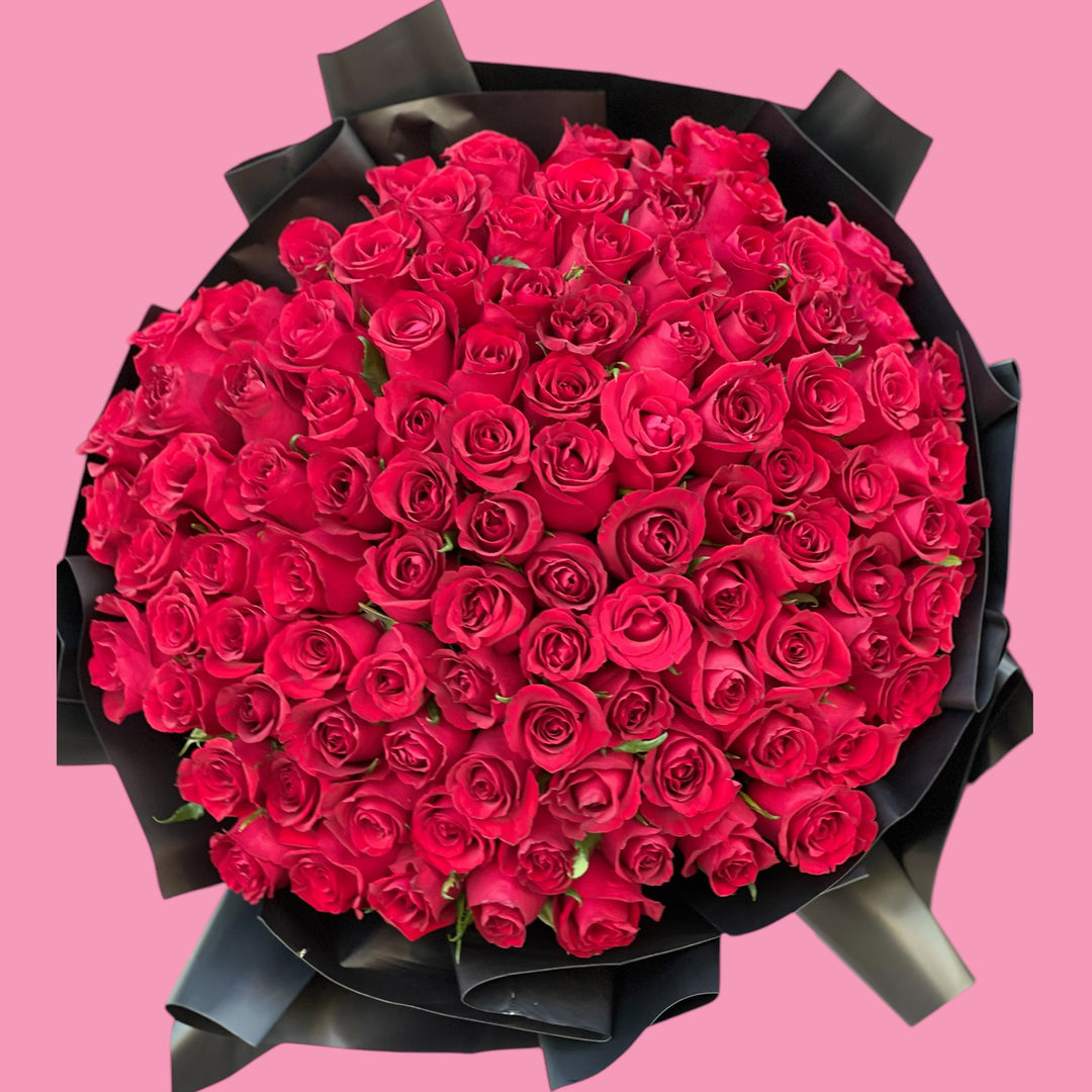 101 Red Roses long stem Bouquet