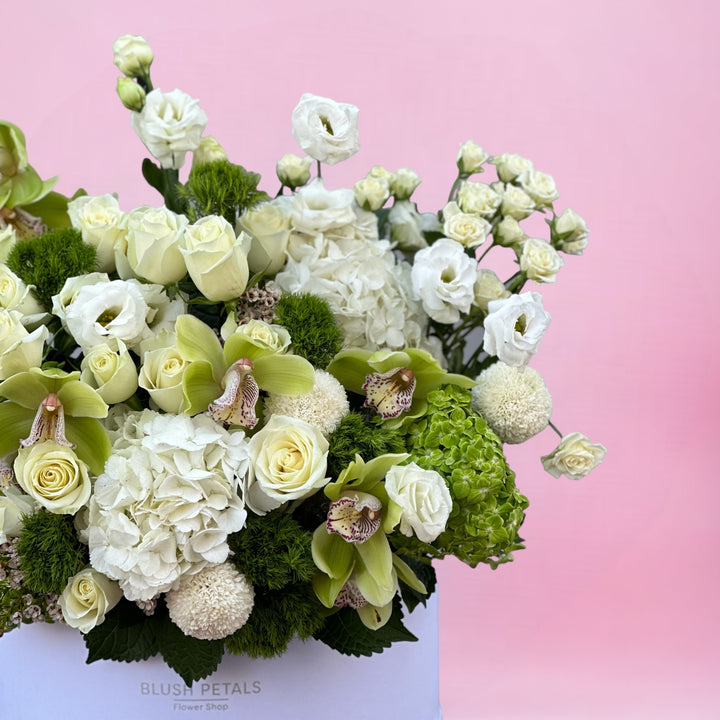 White Rose Flower Bouquet Dubai